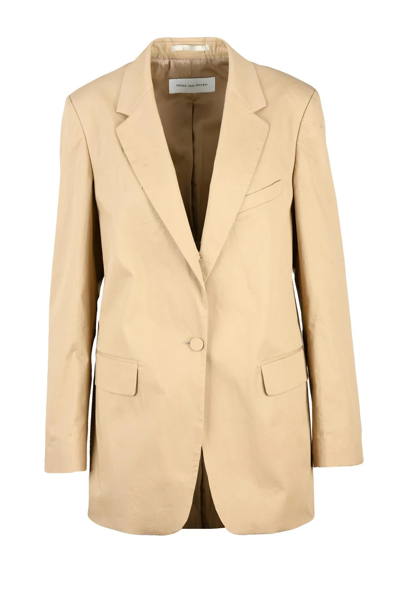 Dries Van Noten Giacca Blanchets - Beige