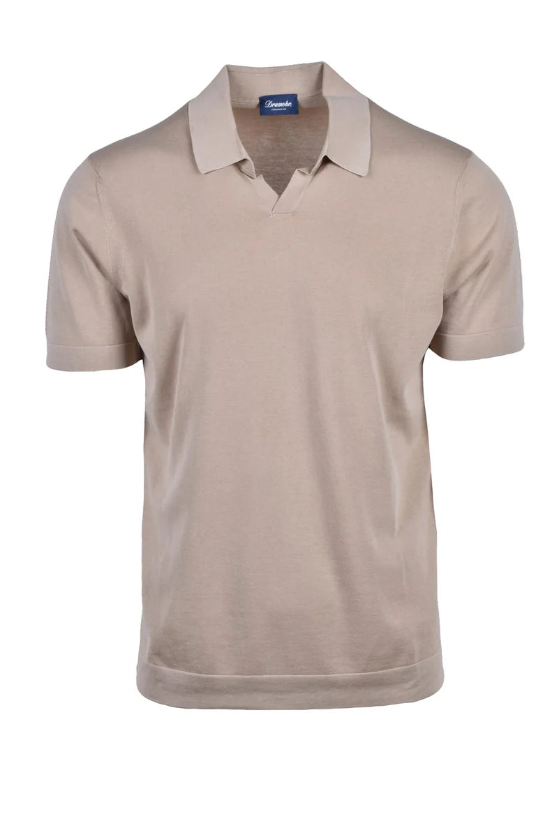 Drumohr Cotton Polo Shirt - Turquoise