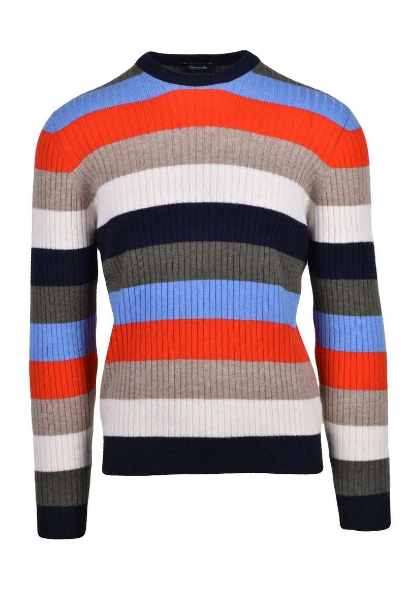 Drumohr Pullover Girocollo Cashmere - Multicolore
