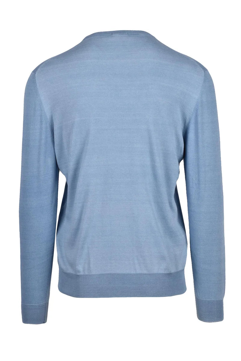 Drumohr Maglia Girocollo Cotone - Azzurro