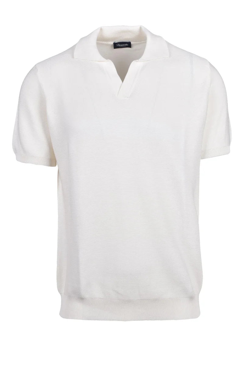 Drumohr Polo Maglia Cotone - Bianco