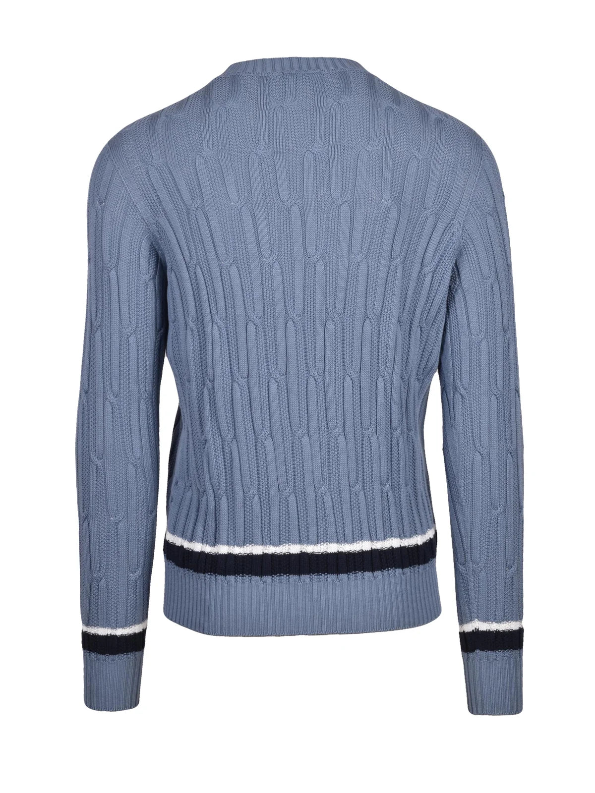 Drumohr Maglia Girocollo Cotone Cashmere - Blu