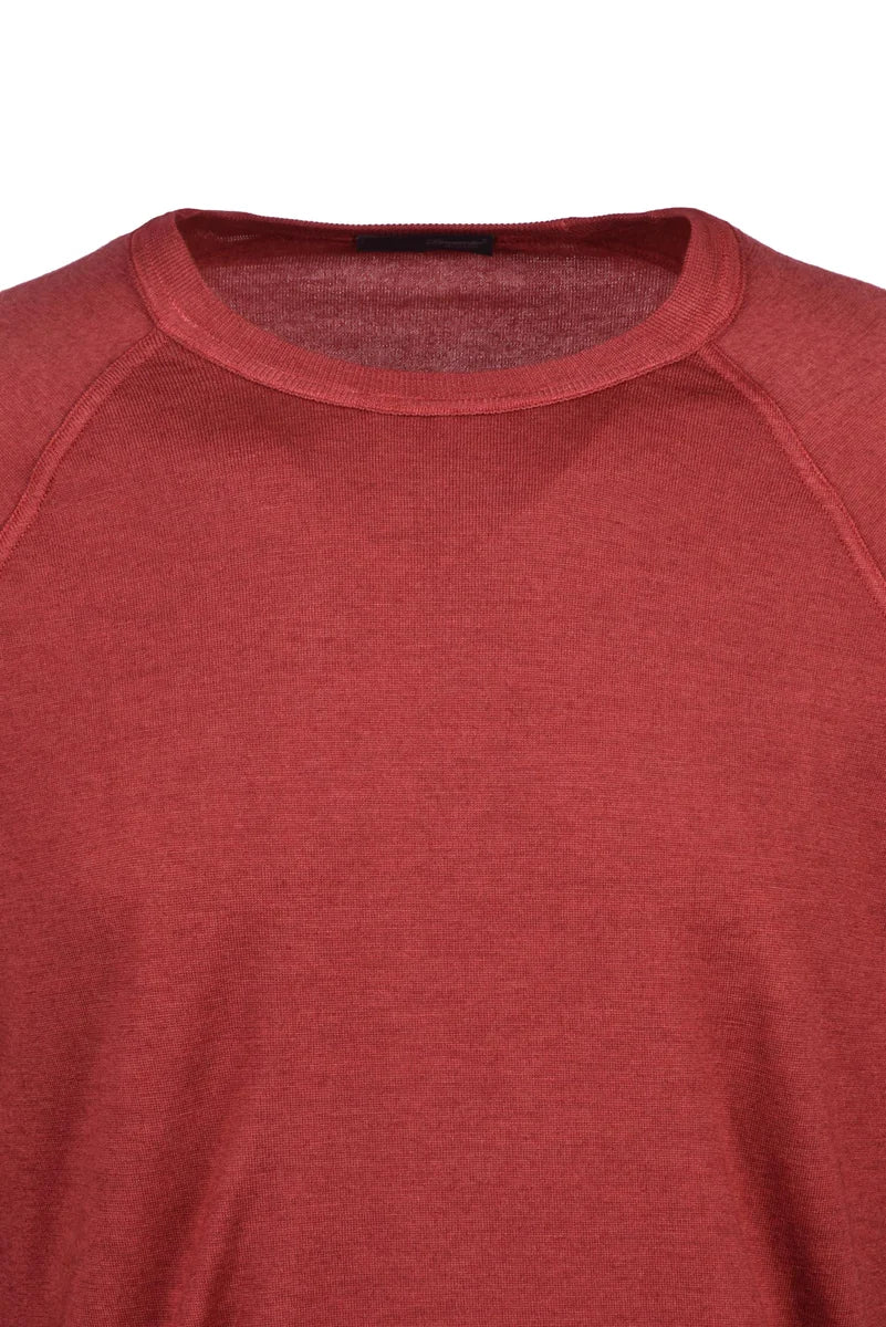 Drumohr Maglia Girocollo Lana Merino - Marrone