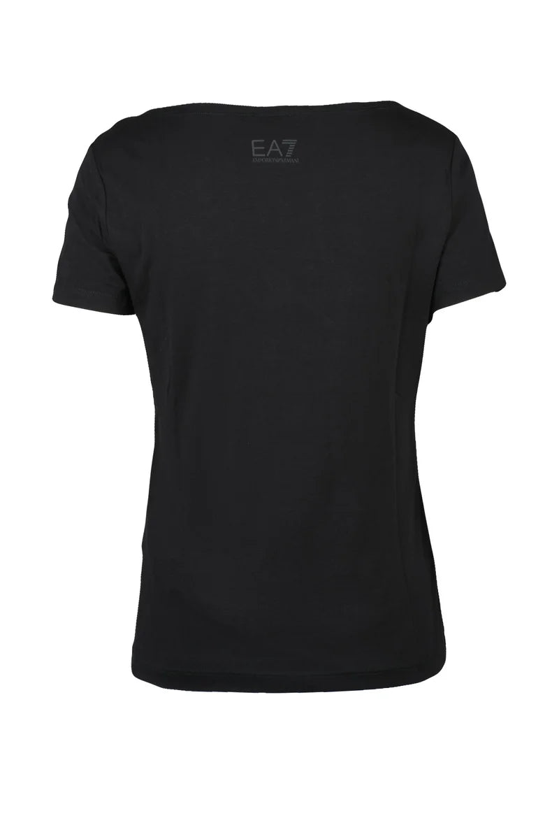 EA7 Emporio Armani T-shirt Cotone Elastan - Nero