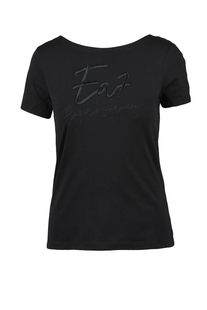 EA7 Emporio Armani T-shirt Cotone Elastan - Nero