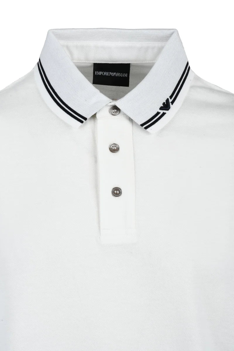 Emporio Armani Polo Cotone Stretch - Bianco