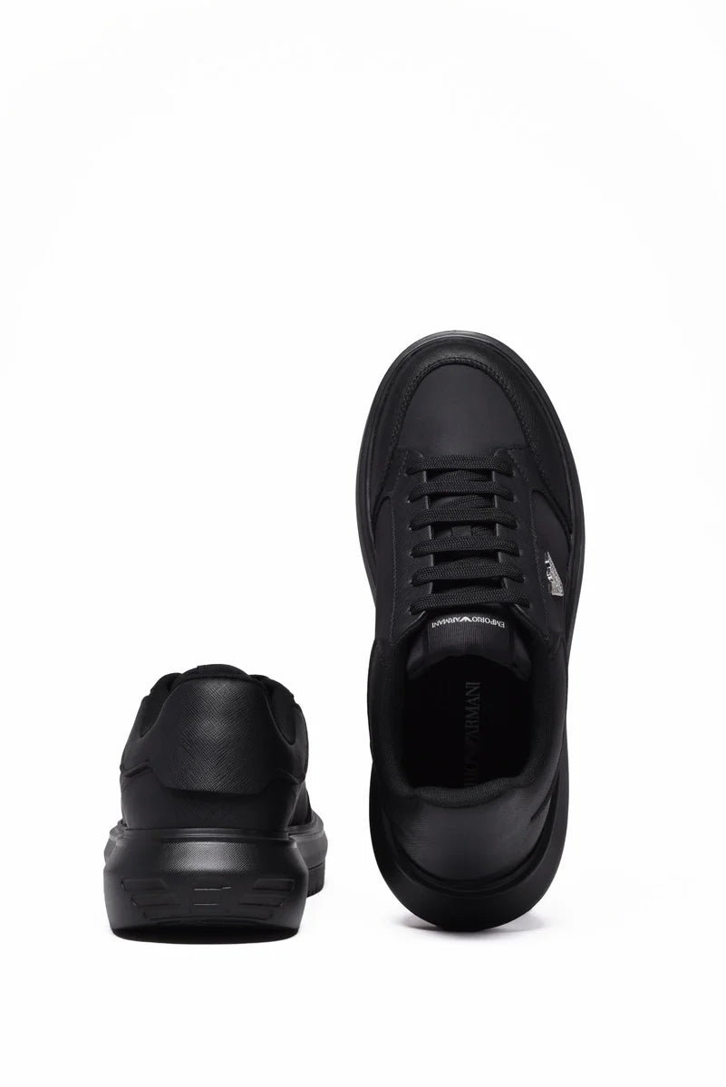 Emporio Armani Sneakers Gomma e Poliestere - Nero