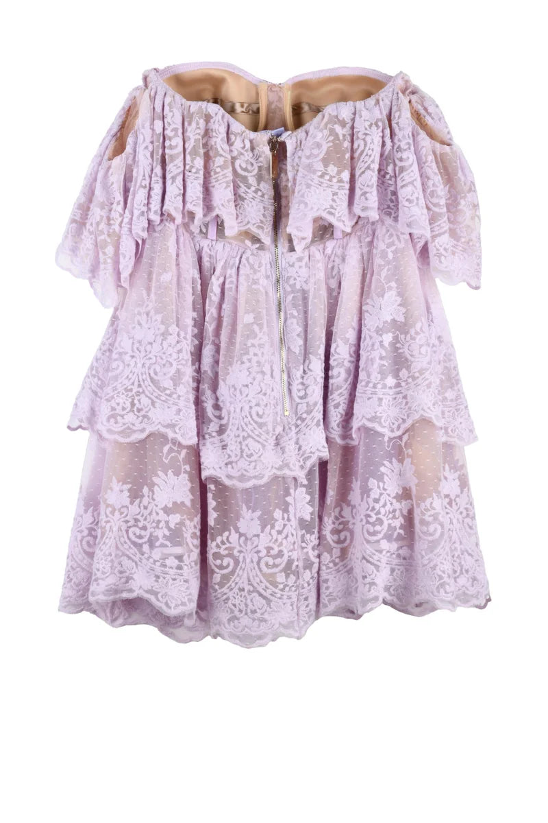 Elisabetta Franchi Mini Abito Poliammide Cotone - Wisteria