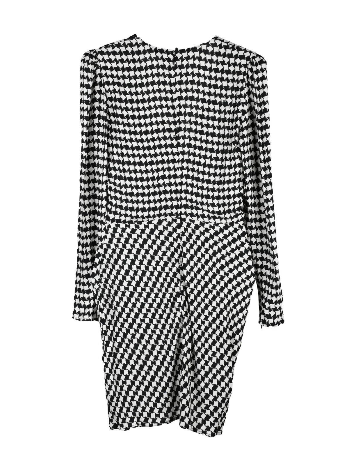 Elisabetta Franchi Abito Arricciato - Nero/Bianco