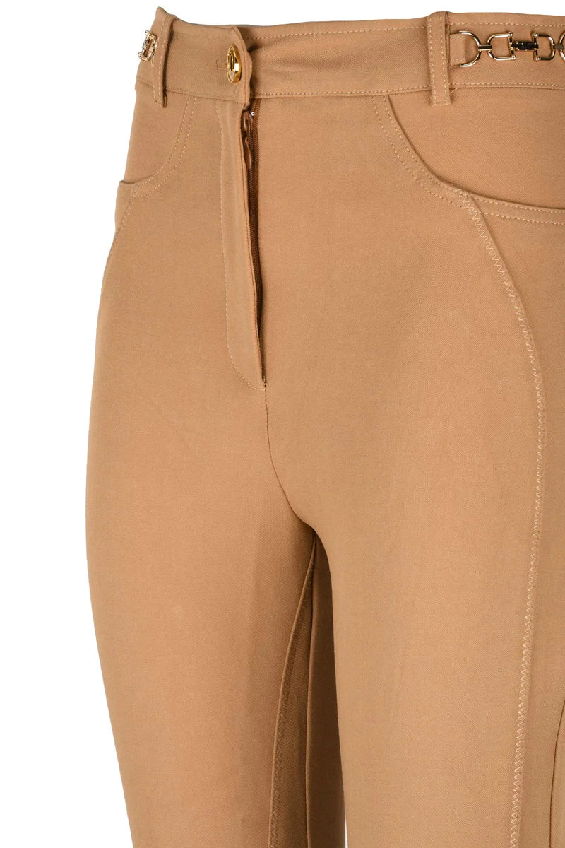 Elisabetta Franchi Pantaloni Cavallerizza - Caramello