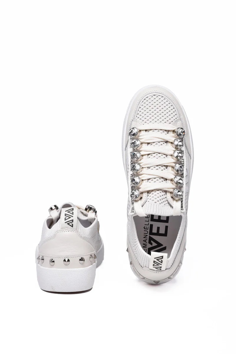 Emanuelle Vee Sneakers Pelle - Bianco