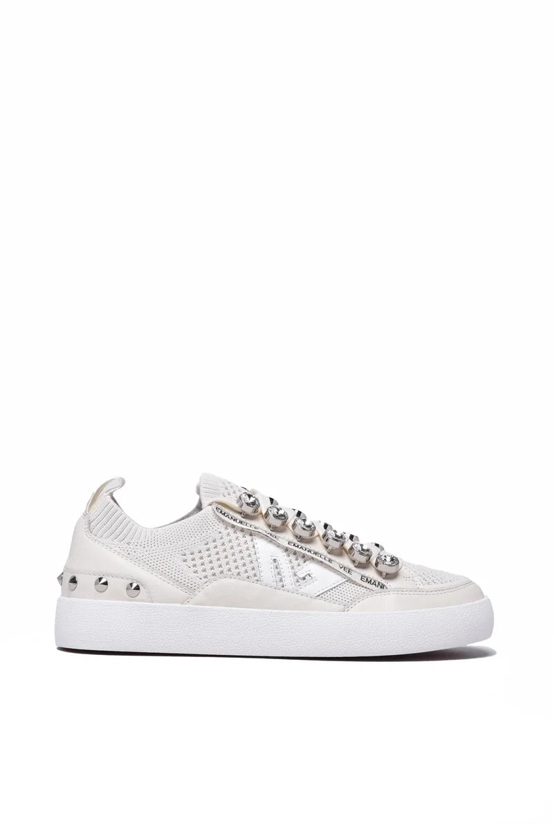 Emanuelle Vee Sneakers Pelle - Bianco