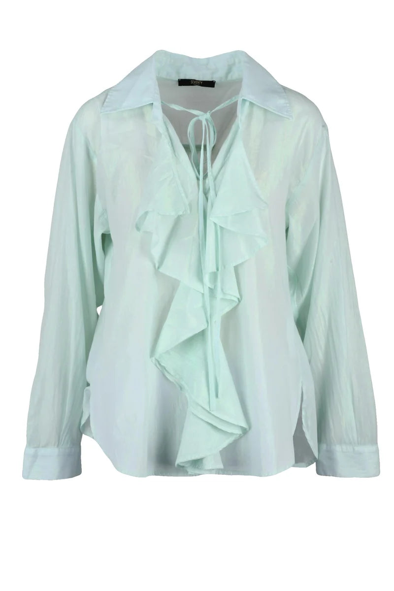 Seventy Blusa Lamé - Verde Acqua
