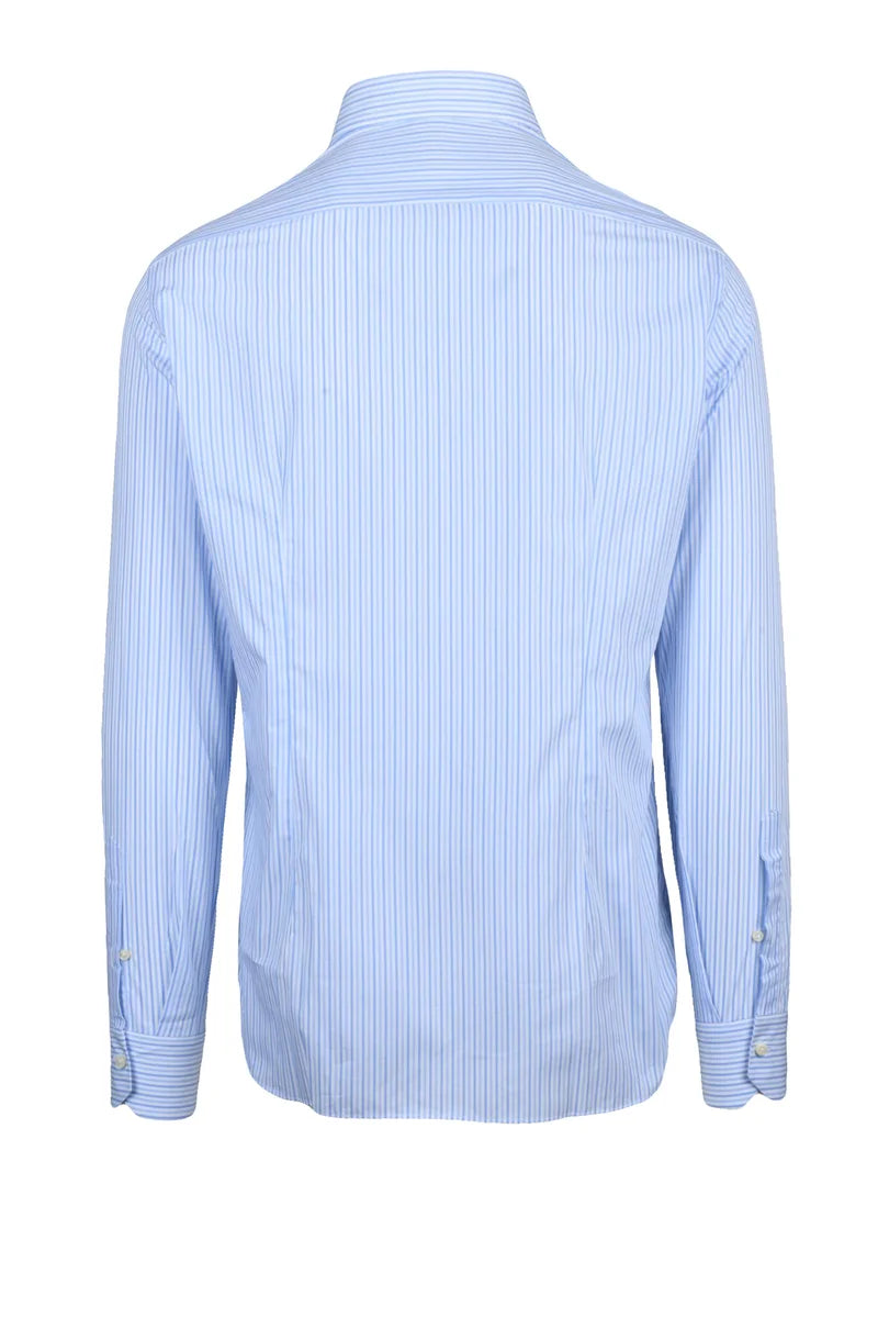 Errico Formicola Camicia - White/Sky Blue