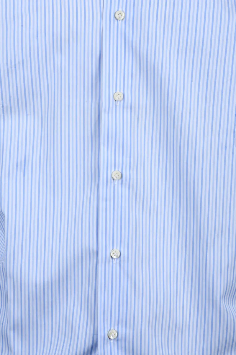 Errico Formicola Camicia - White/Sky Blue