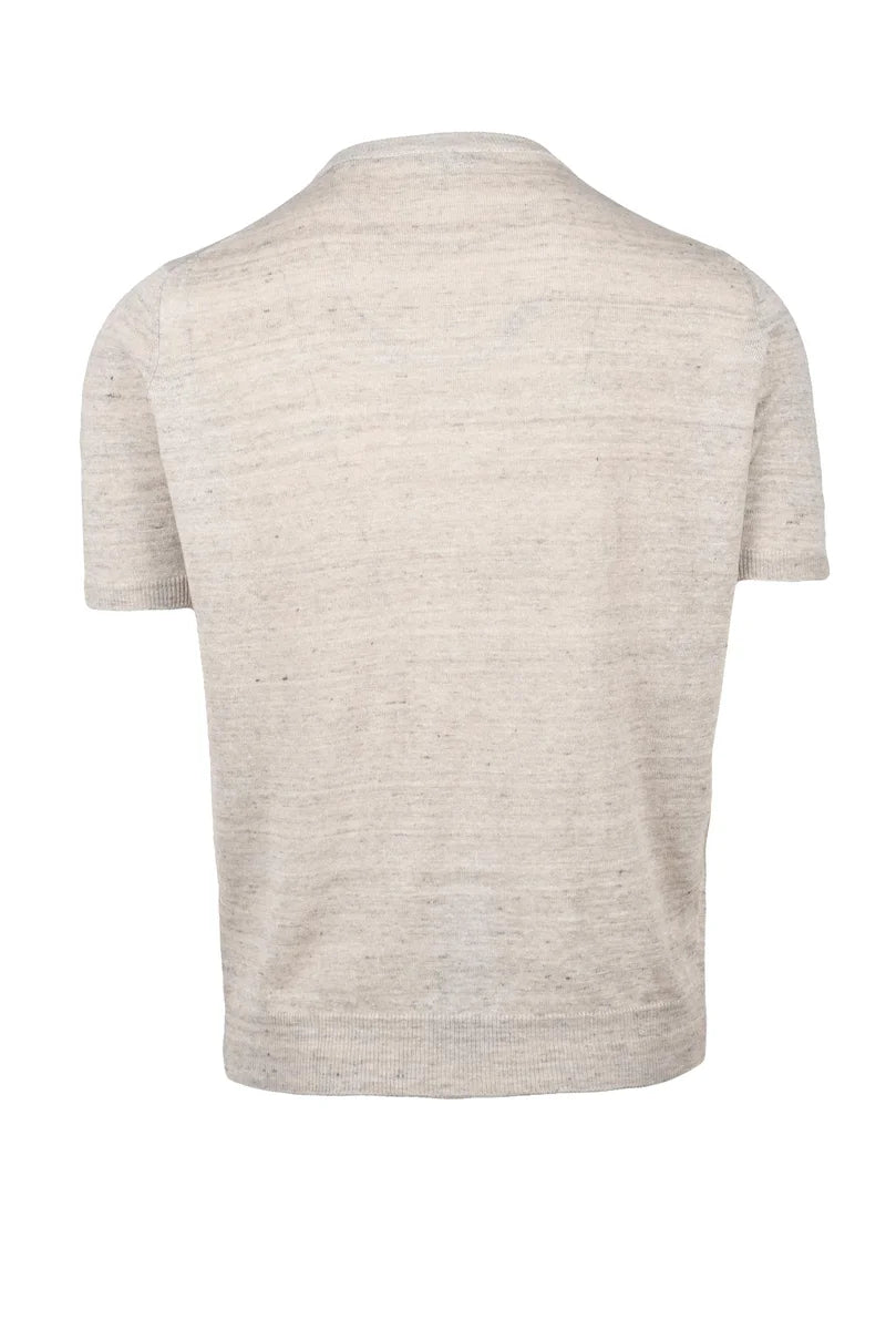 Filippo De Laurentiis Maglioncino Girocollo Garzato - Beige