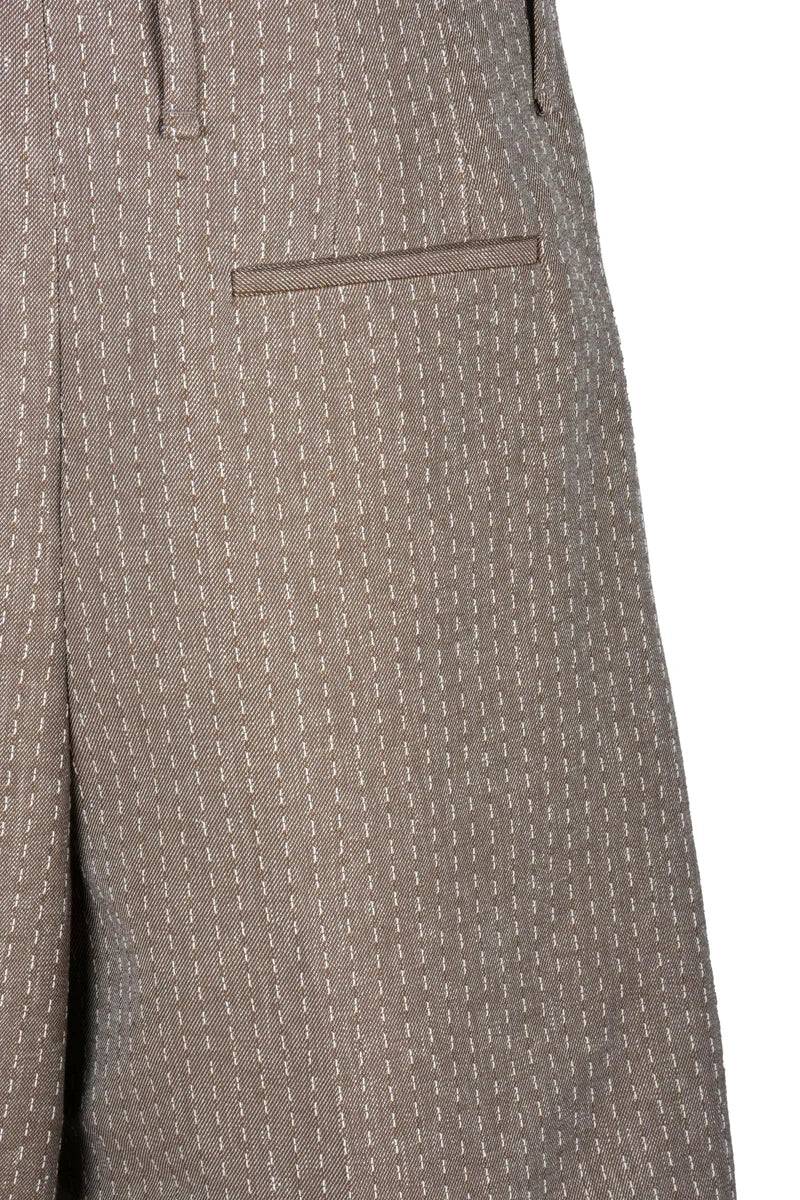 Fendi Bermuda Cotone e Lino - Beige
