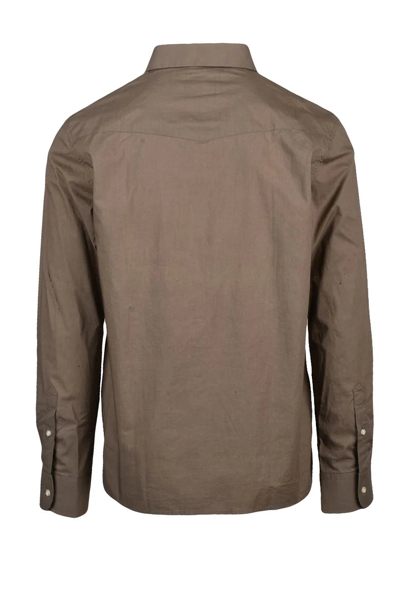 Officine Générale Camicia Cotone - Taupe