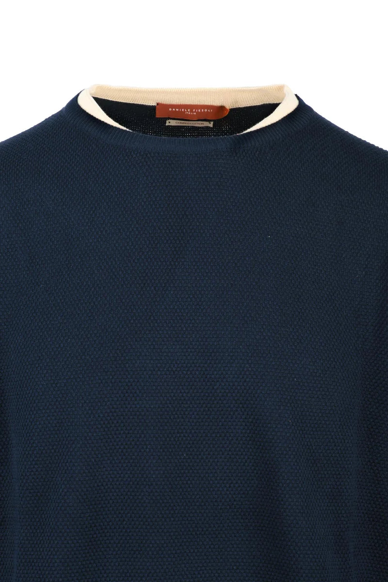 Daniele Fiesoli Pullover Girocollo in Cotone - Blu