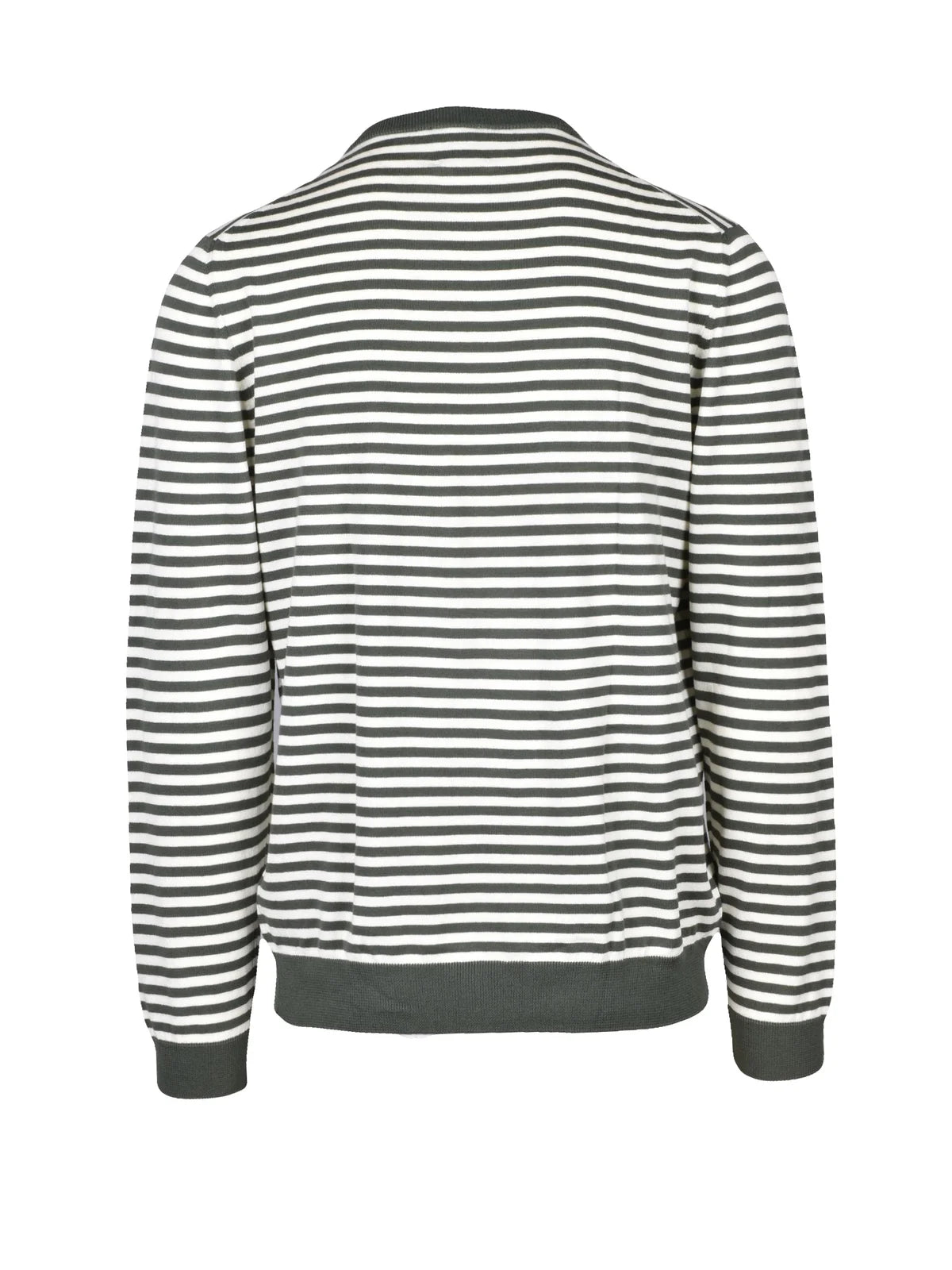 Gallo Maglia Girocollo Cotone Organico - Cream/Green