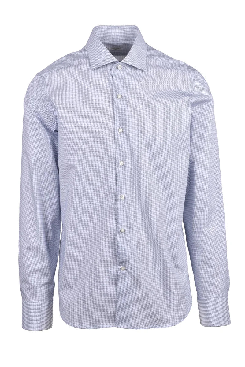 Ghirardelli Camicia in Cotone - Bianco/Blu