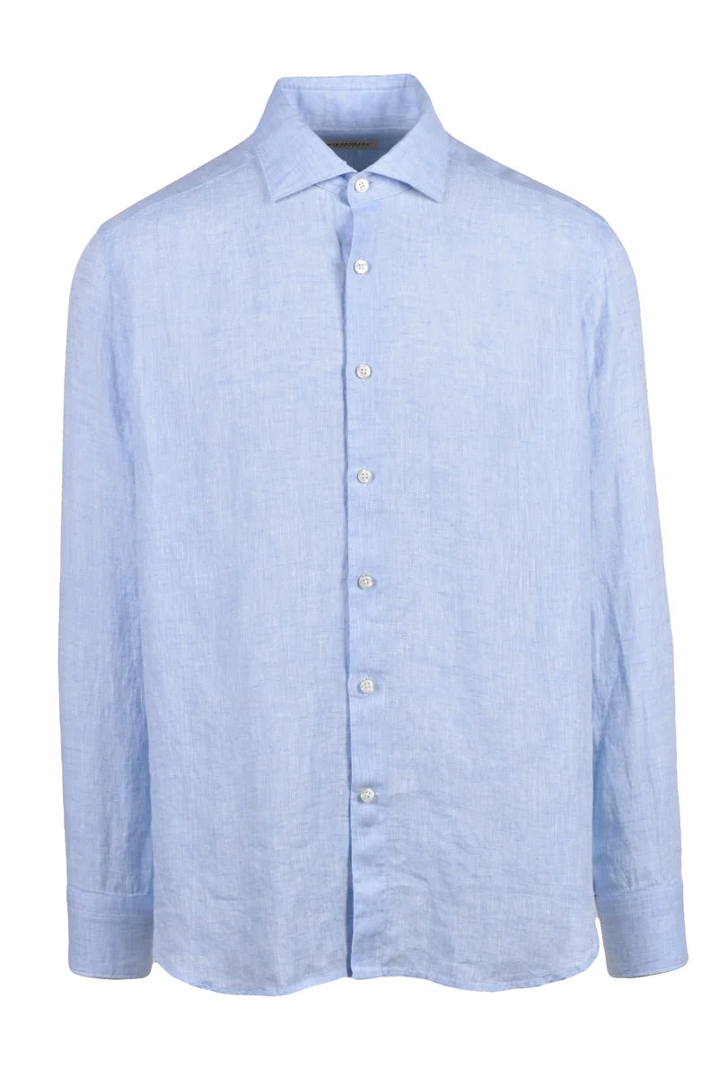 Ghirardelli Camicia Lino - Celeste