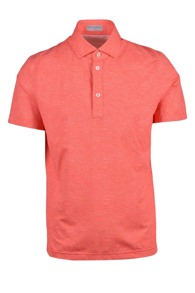 Ghirardelli Next Polo Elastica - Rosso