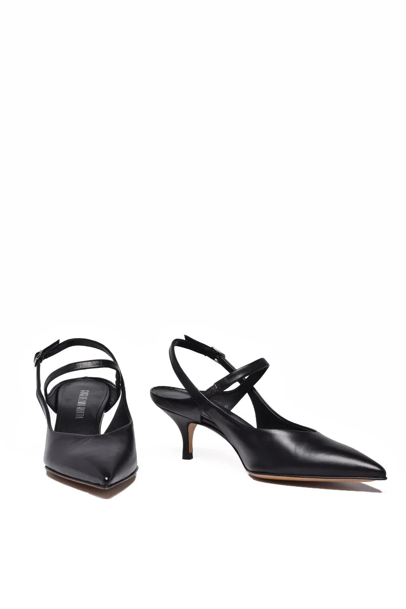 Guglielmo Rotta Décolleté Tacco 6cm - Nero
