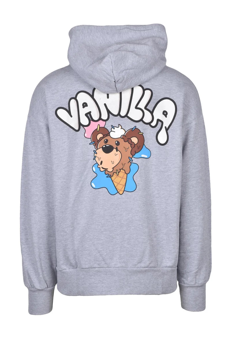Inbetweeners Felpa Cappuccio Cotone - Grigio