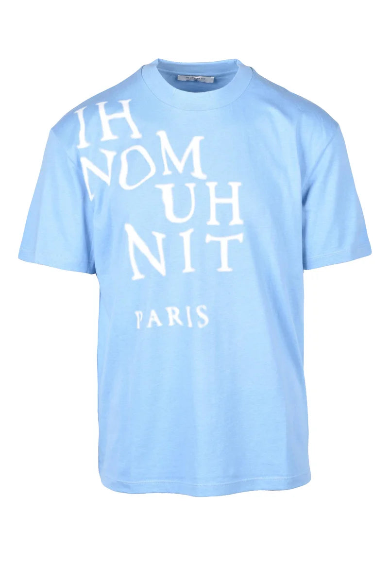 Ih Nom Uh Nit T-shirt Cotone - Azzurro