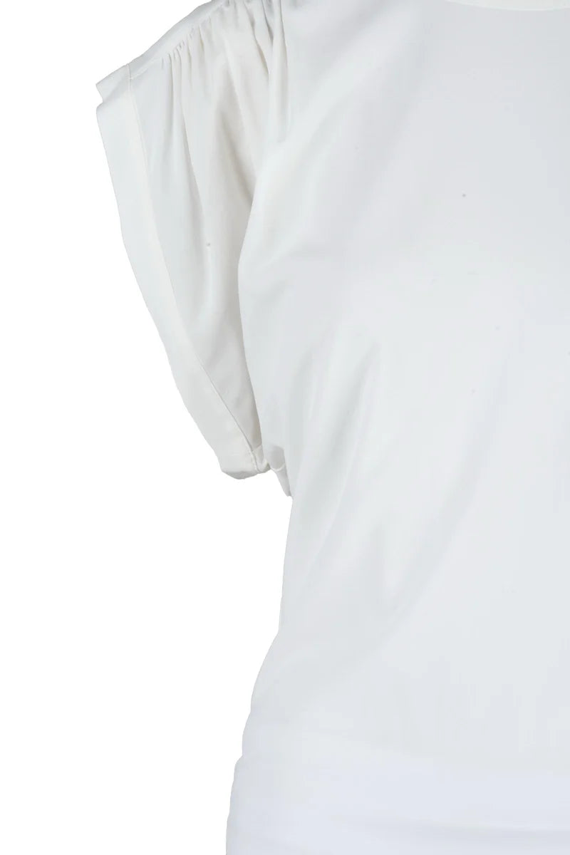 Jucca Top in Viscosa Stretch - Bianco