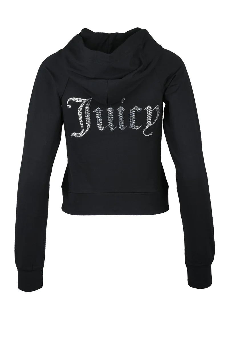 Juicy Couture Felpa Cappuccio Cotone Modal - Nero