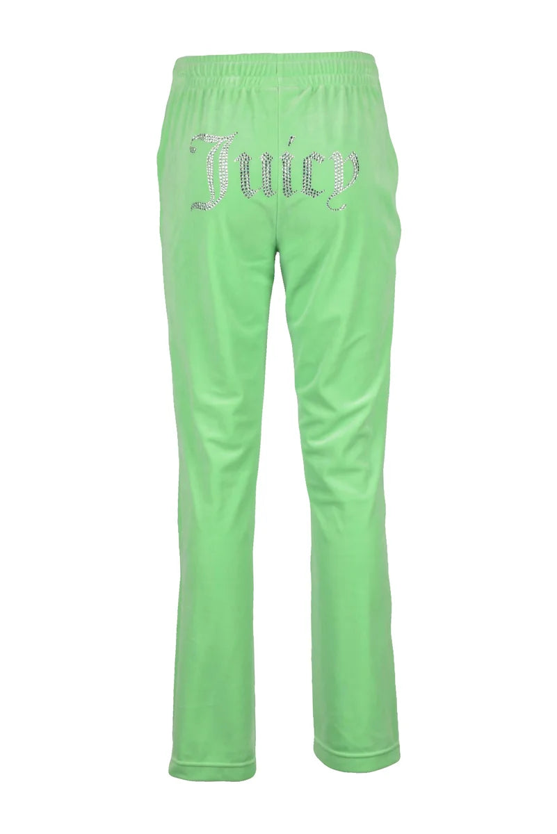 Juicy Couture Chenille Tracksuit Bottoms - Green Shock