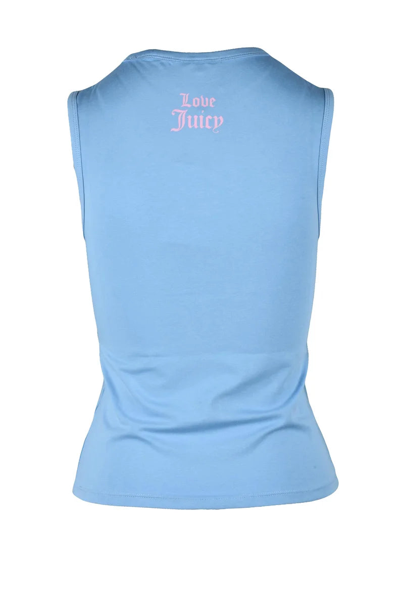 Juicy Couture T-shirt Cotone Stretch - Celeste