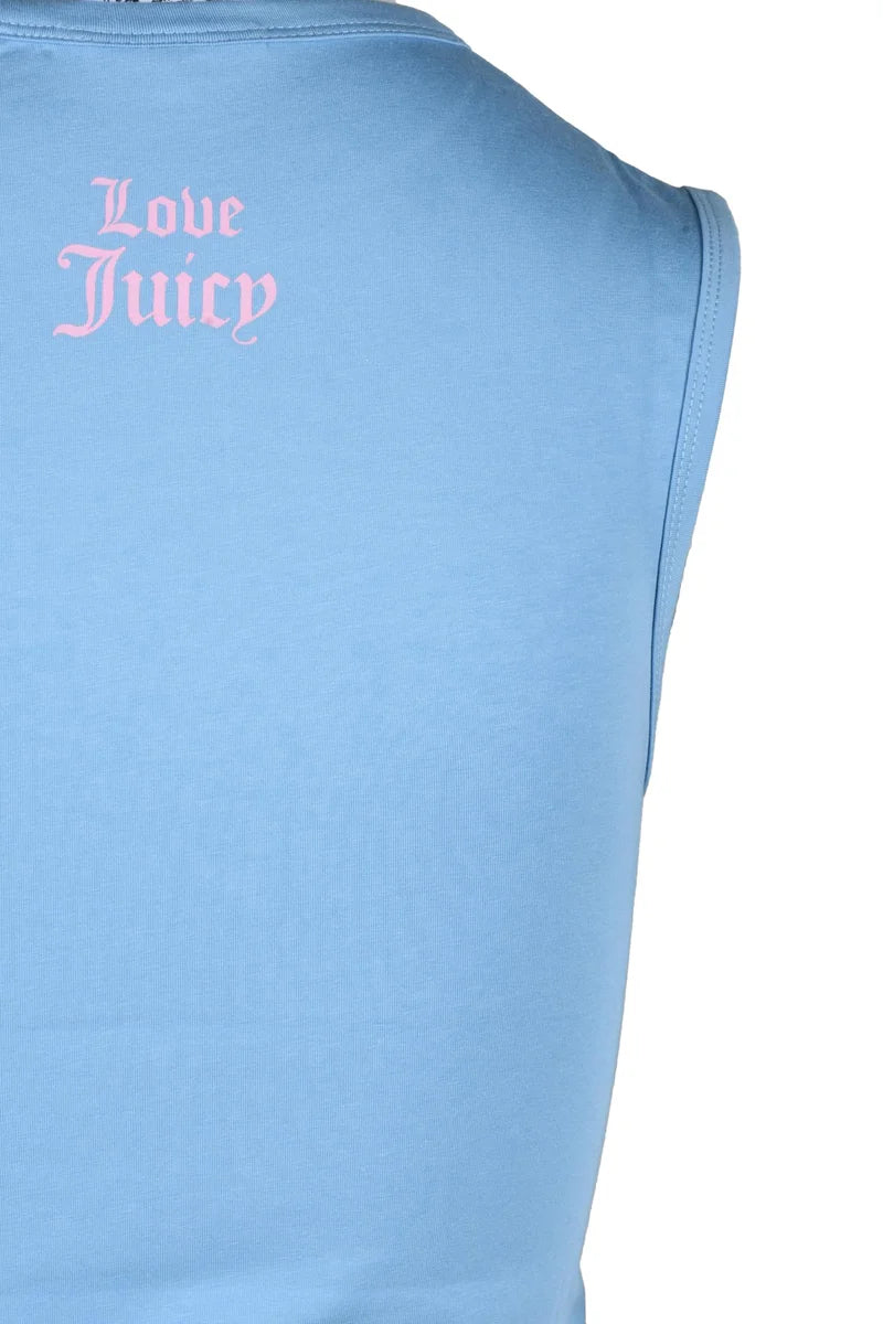 Juicy Couture T-shirt Cotone Stretch - Celeste