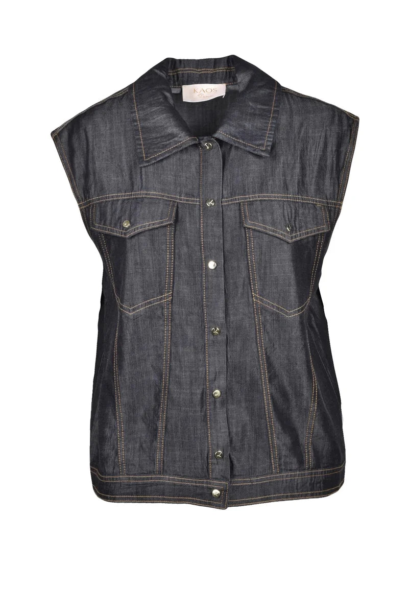 Kaos Gilet - Blu Notte