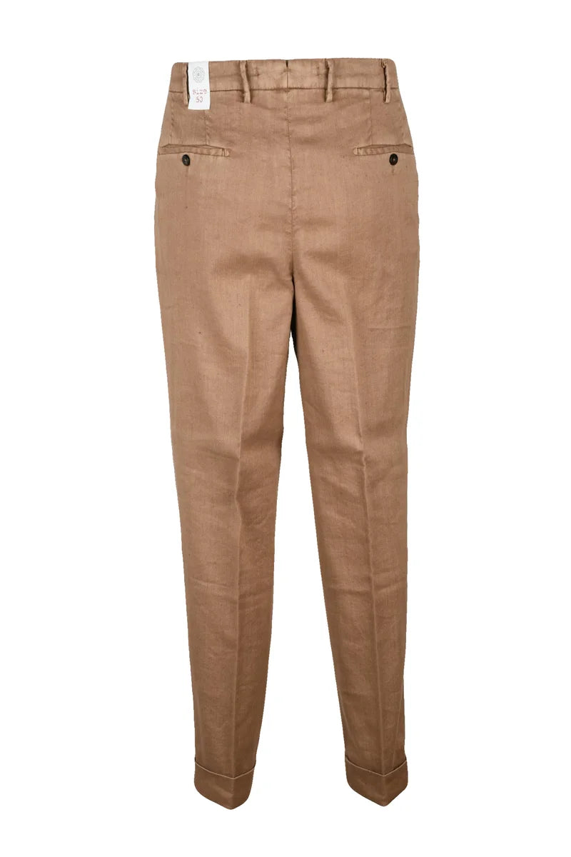 L.b.m. 1911 Pantaloni Marrone Lino Cotone