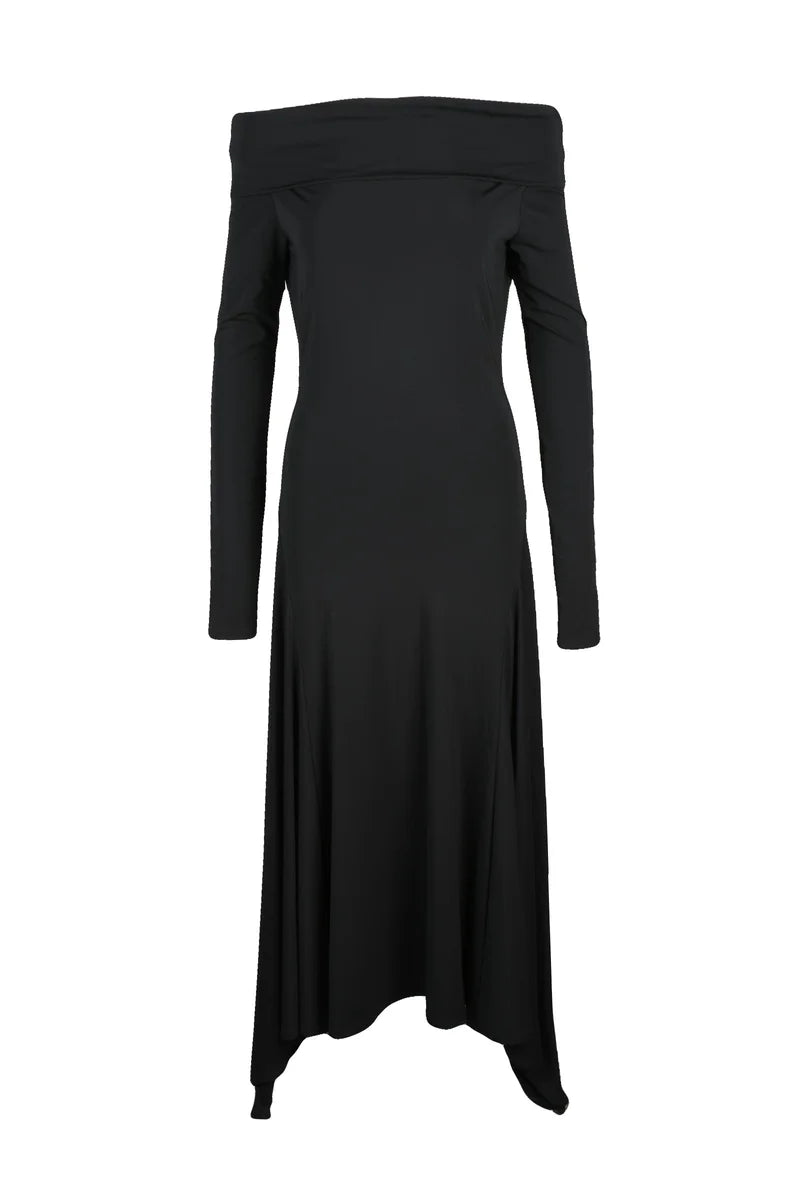 Max Mara Abito Gerla Lycra Lungo - Nero