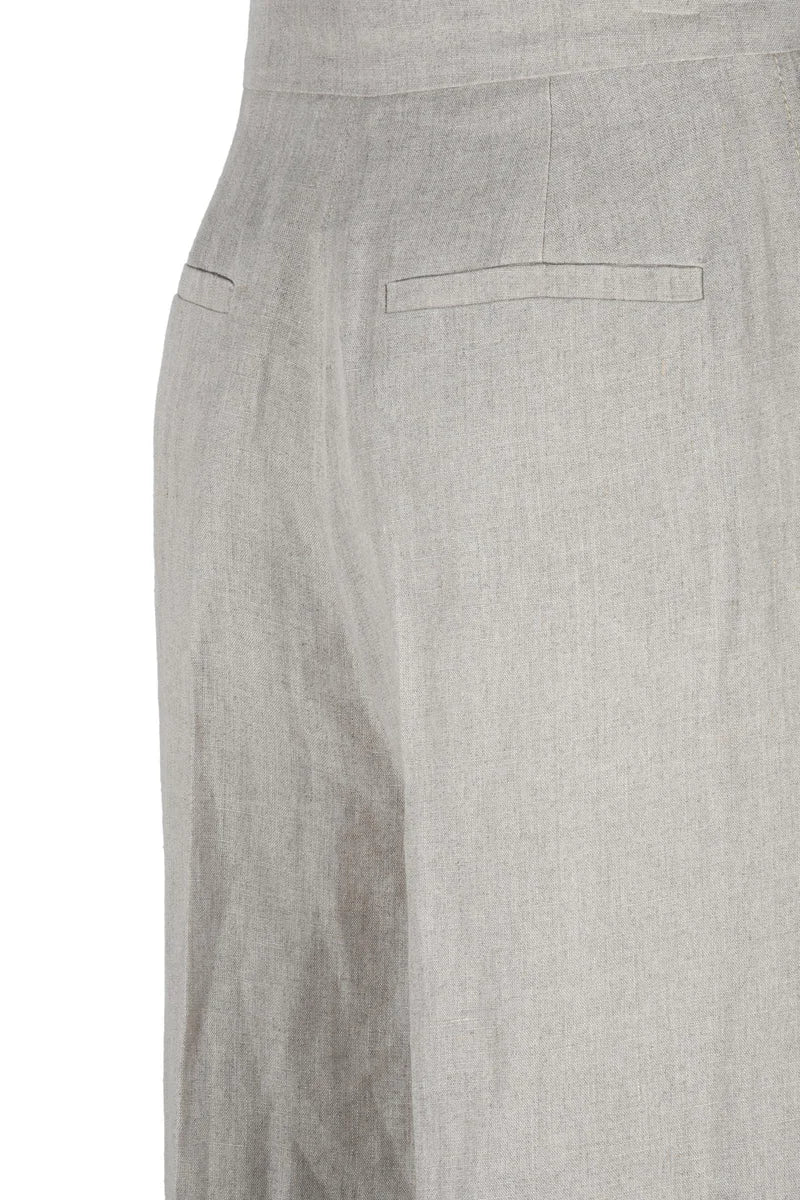 Max Mara Pantaloni in Lino - Beige