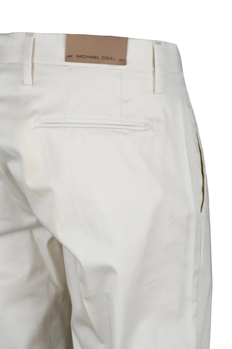 Michael Coal Pantalone TK America Capri - Bianco