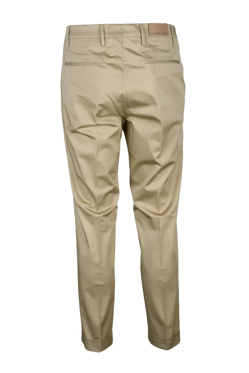 Michael Coal Pantalone Cotone Stretch - Turchese