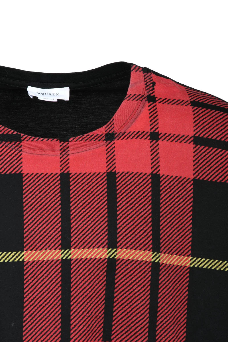 Alexander McQueen T-shirt Cotone - Rosso/Nero