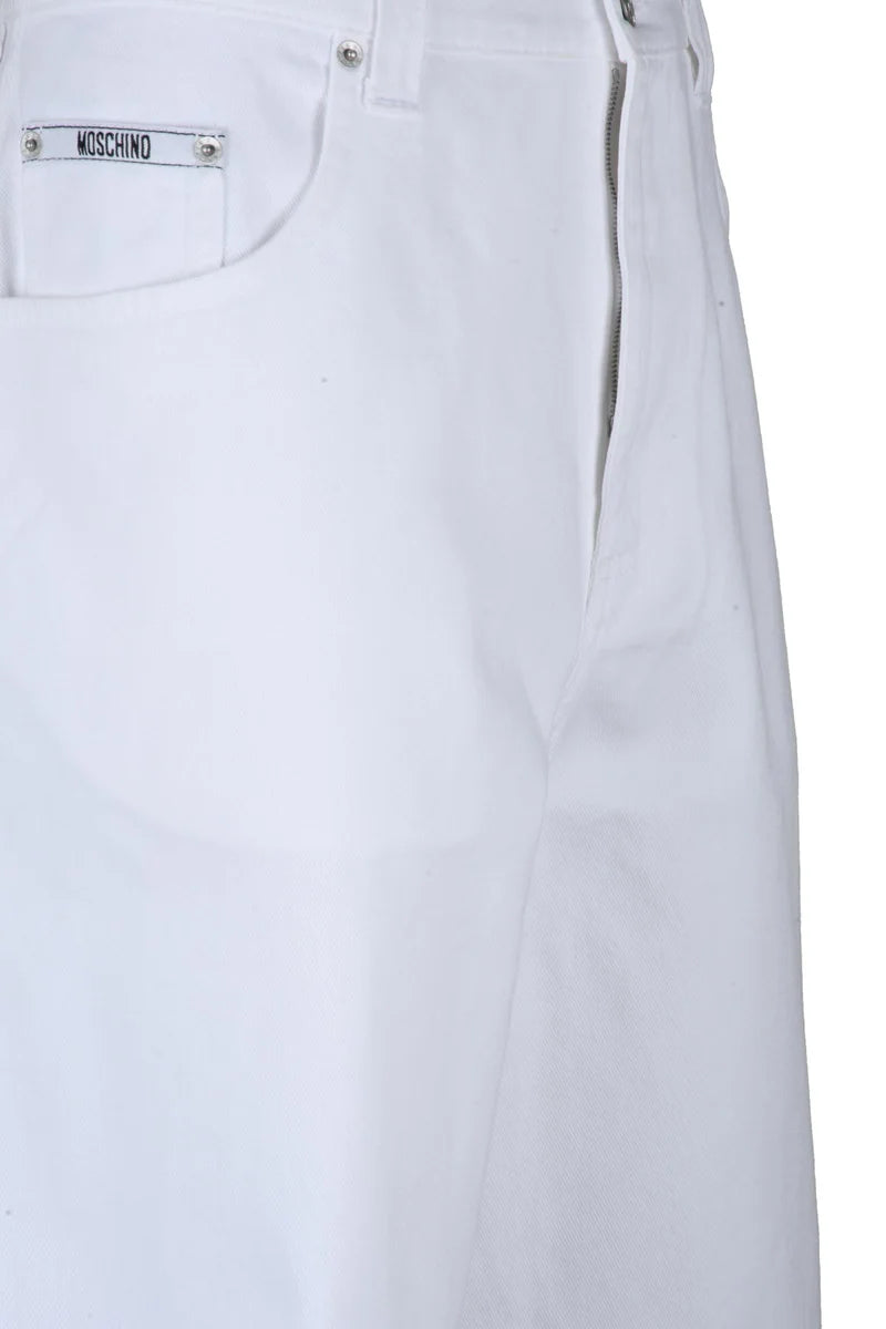Moschino Couture Bermuda Cotone - Bianco