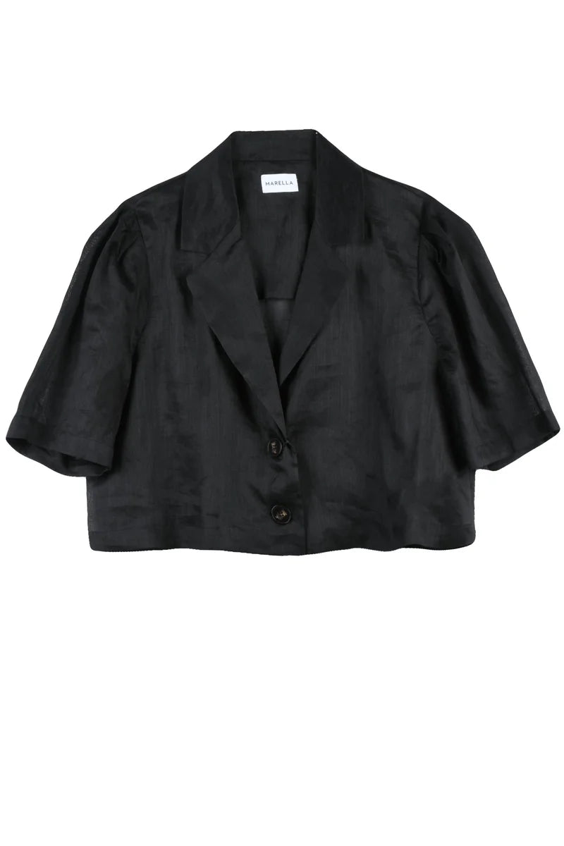 Marella Camicia Ramie - Nero