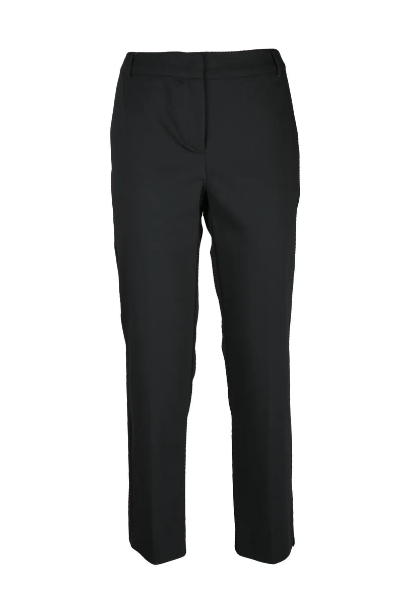 Marella Pantaloni in Cotone Stretch - Nero
