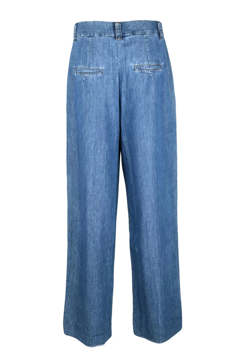 Marella Chino Wleg Vita Alta - Blu