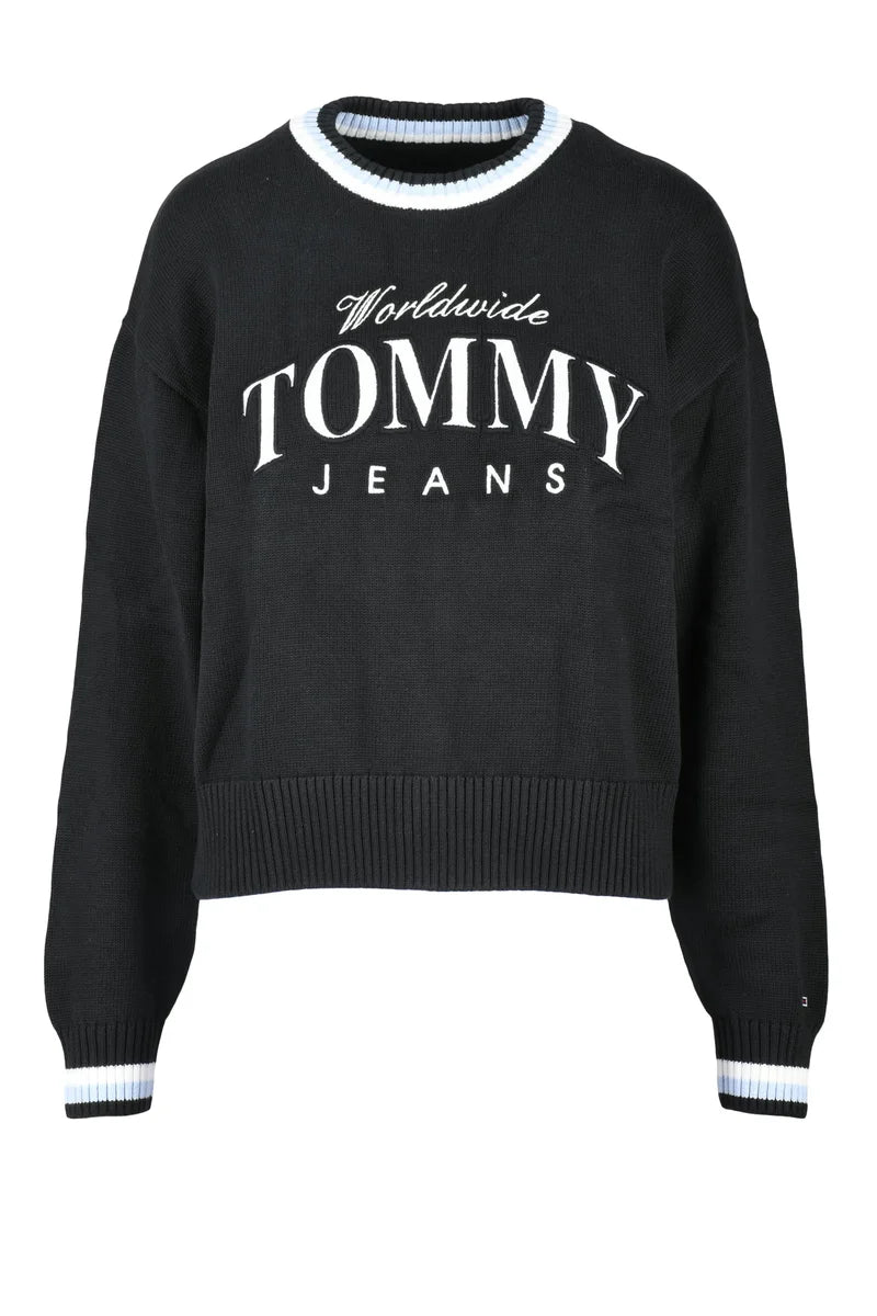 Tommy Jeans Maglione Girocollo Nero
