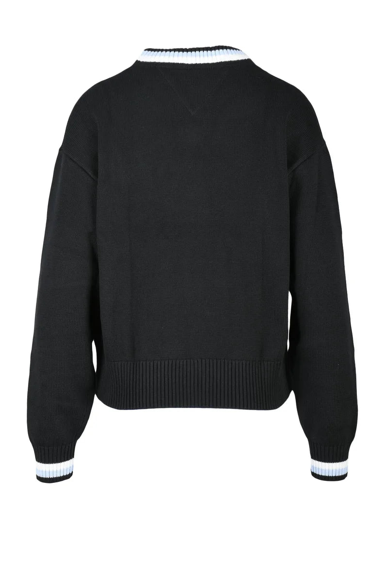 Tommy Jeans Maglione Girocollo Nero