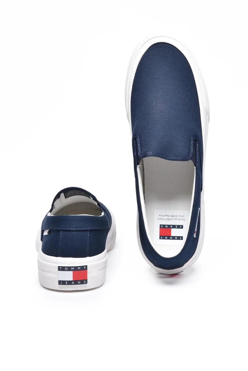 Tommy Jeans Scarpe Slip-on Canvas Blu