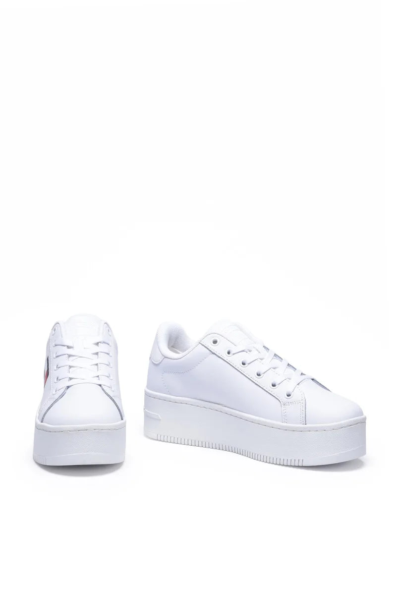 Tommy Jeans Sneakers Flatform Ess - Bianco